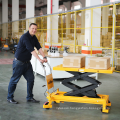 Xilin heavy duty 0.8ton 800kg tables lifting manual hydraulic scissor lift table